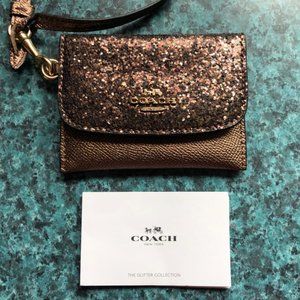 Coach Glitter Collection Card Pouch